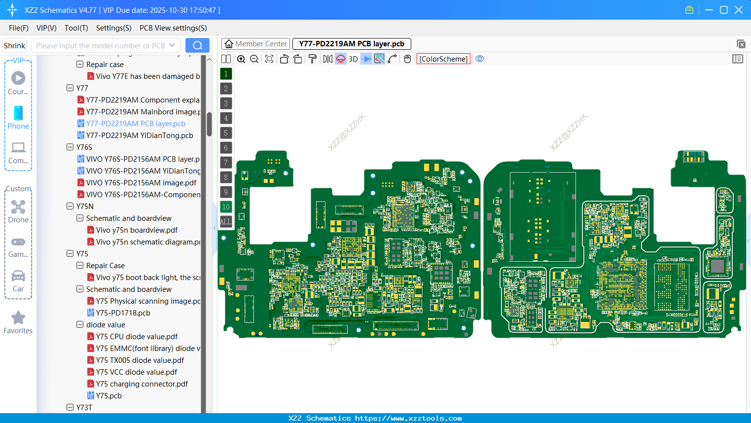 VIVO Y77-PD2219AM PCB Layer